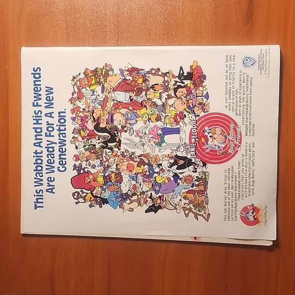 Bugs Bunny 50th Birthday Collector Magazine 1990 w/ Bonus Animation Cell - Picture 2 of 13